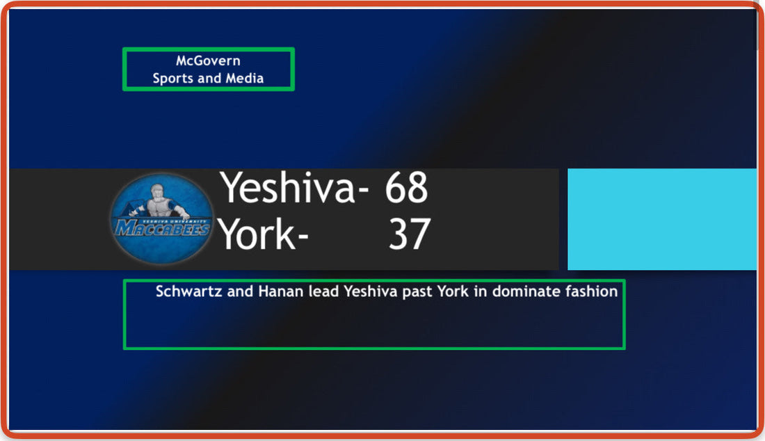 Yeshiva Bests York Lead By Schwartz and Hanan